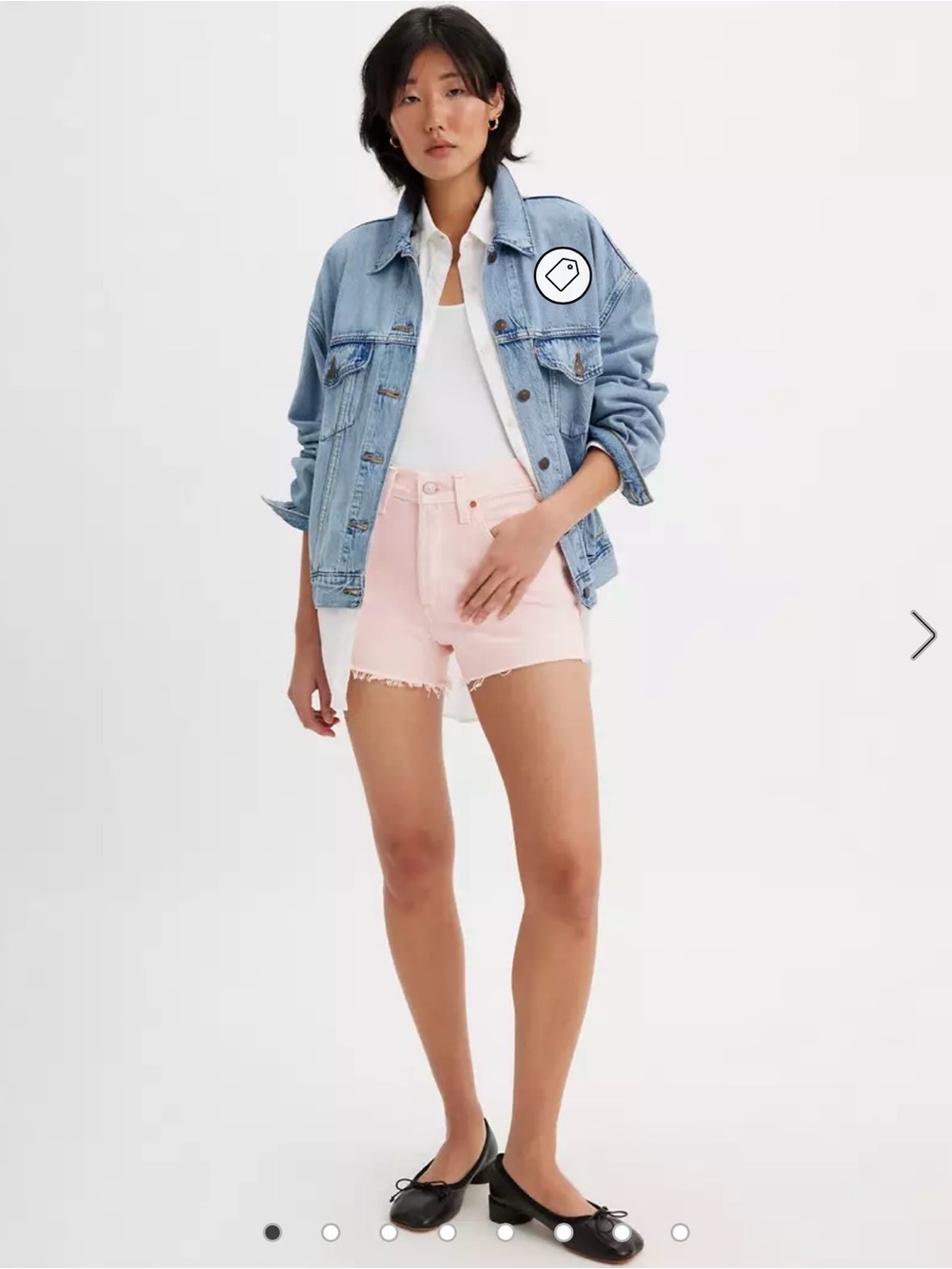 Levi's® Premium 501® Original Fit High Rise Women's Shorts $69.50 Size 27
